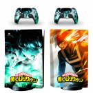 My Hero Academy decal skin for PS5 disc Console and 2 Controllers