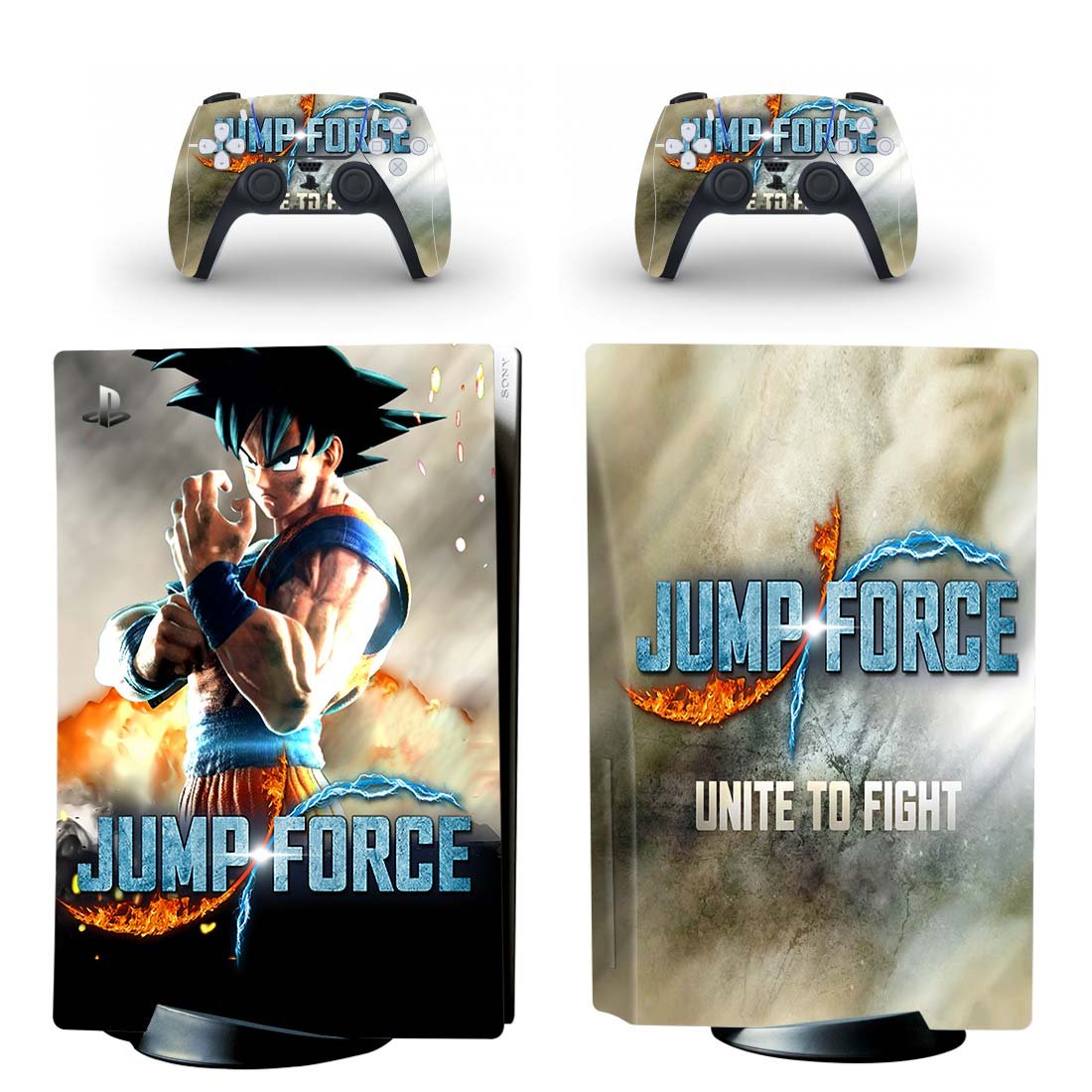 Jump Force decal skin for PS5 disc Console and 2 Controllers