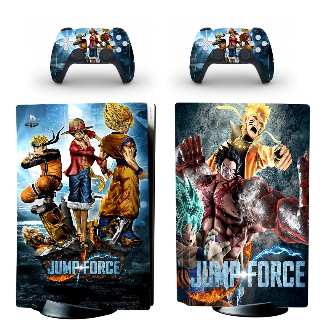 Jump Force decal skin for PS5 disc Console and 2 Controllers
