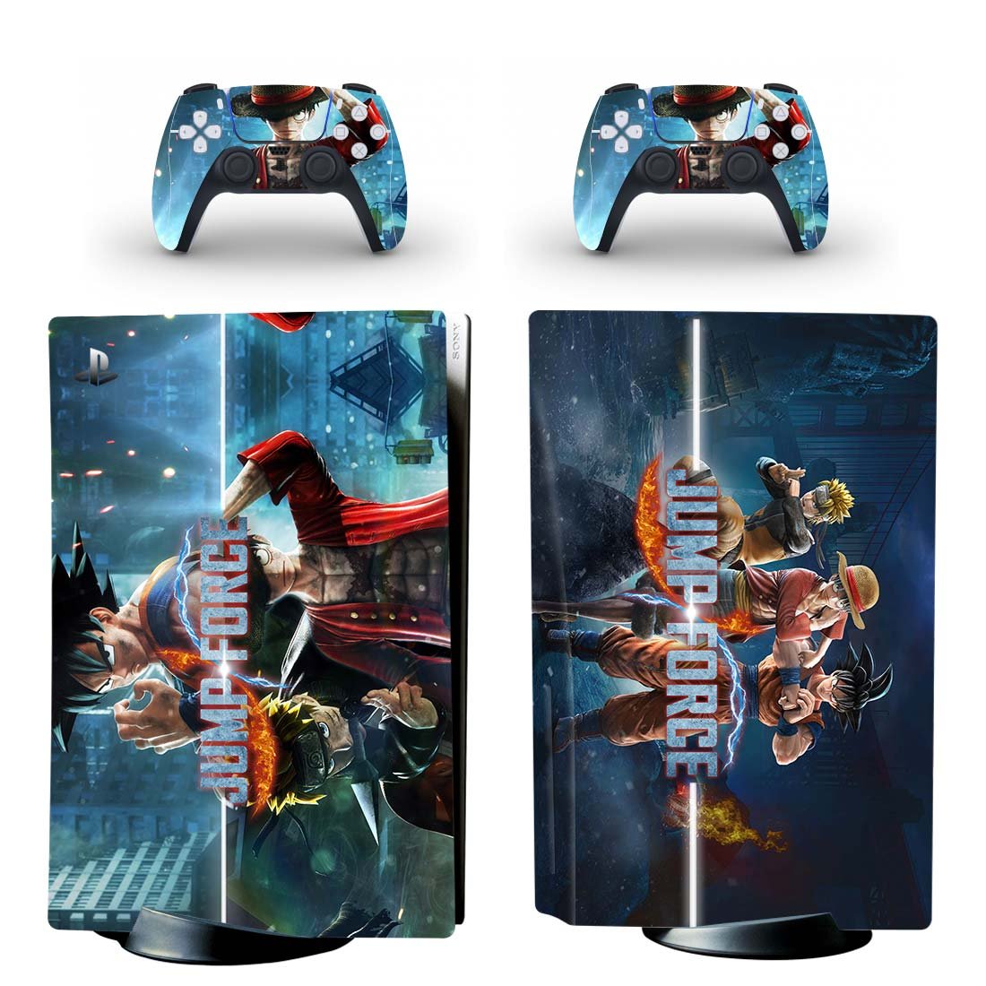 Jump Force decal skin for PS5 disc Console and 2 Controllers