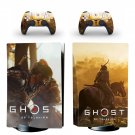 Ghost of Tsushima decal skin for PS5 disc Console and 2 Controllers