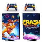 Crash Bandicoot decal skin for PS5 disc Console and 2 Controllers