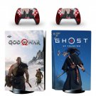 God of Ghost of decal skin for PS5 disc Console and 2 Controllers