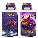 Ratchet and Clank decal skin for PS5 disc Console and 2 Controllers