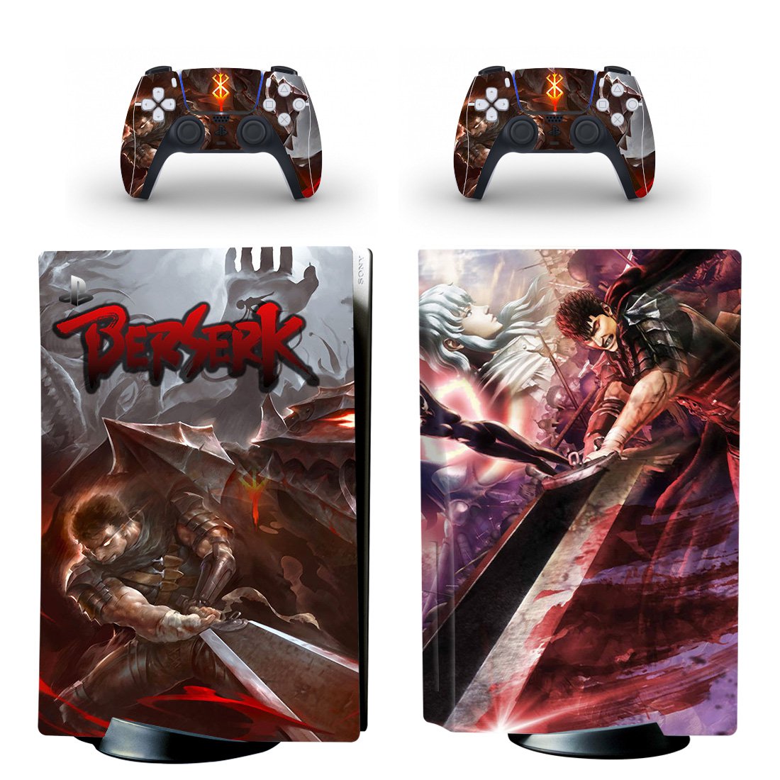 Legend of Sword and Wind decal skin for PS5 disc Console and 2 Controllers