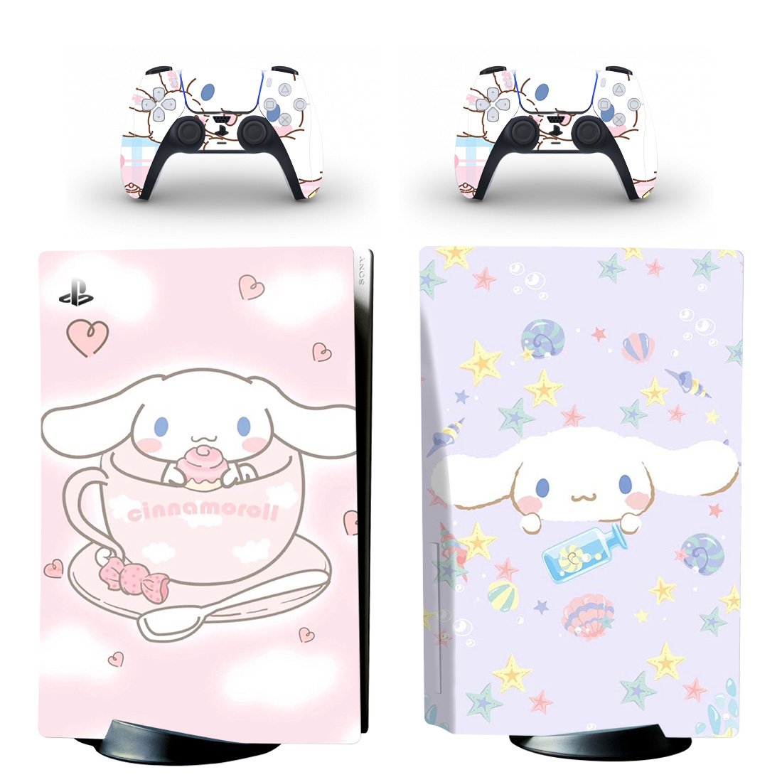 Dog Anime decal skin for PS5 disc Console and 2 Controllers