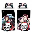 Demon Slayer decal skin for PS5 disc Console and 2 Controllers