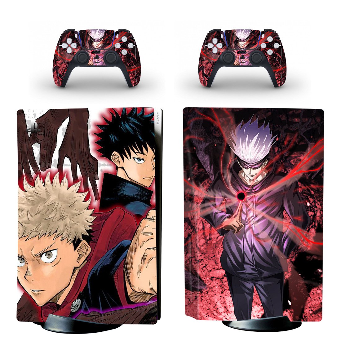 Jujutsu Kaisen decal skin for PS5 disc Console and 2 Controllers