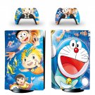 Doraemon decal skin for PS5 disc Console and 2 Controllers