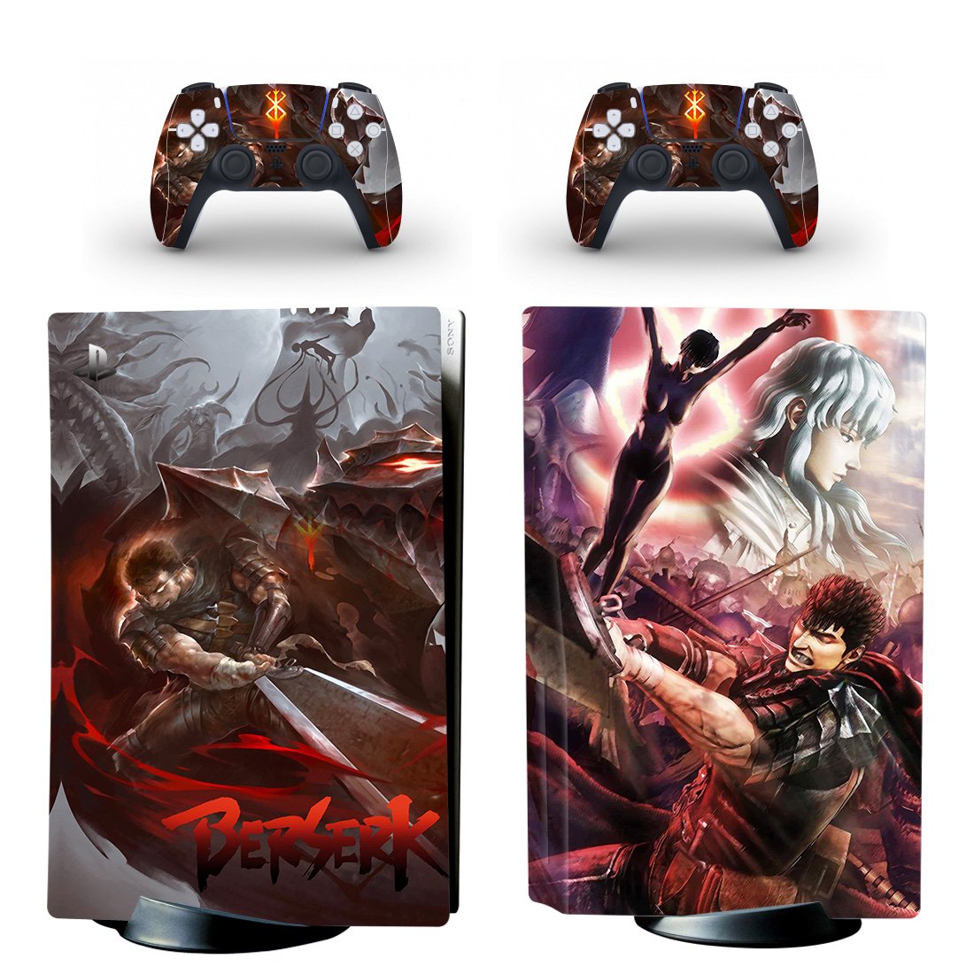 Legend of Sword and Wind decal skin for PS5 disc Console and 2 Controllers
