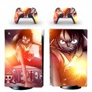 One Piece decal skin for PS5 disc Console and 2 Controllers