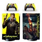 Cyberpunk 2077 decal skin for PS5 disc Console and 2 Controllers
