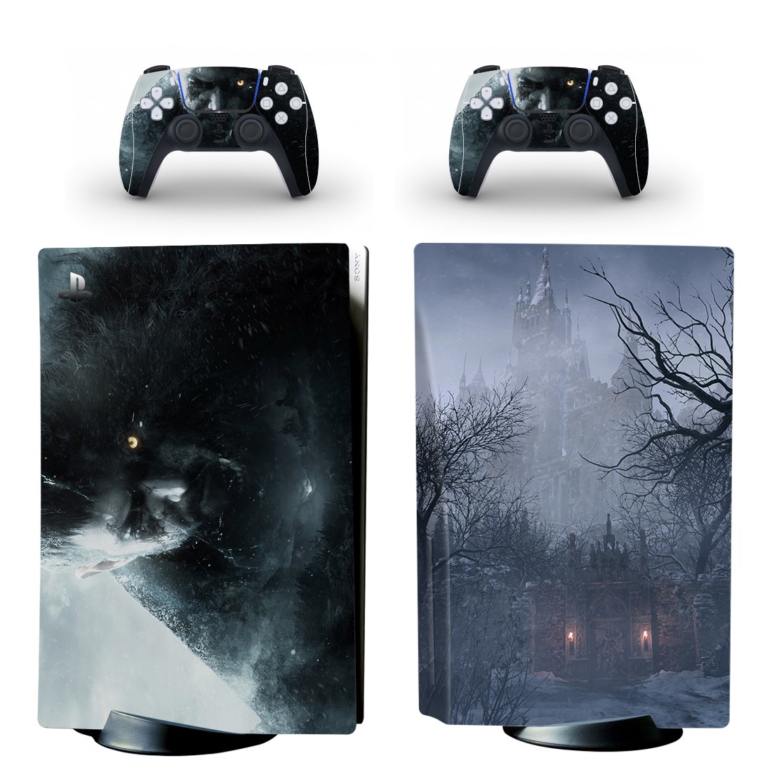 Resident Evil decal skin for PS5 disc Console and 2 Controllers