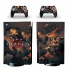 Diablo 4 decal skin for PS5 disc Console and 2 Controllers