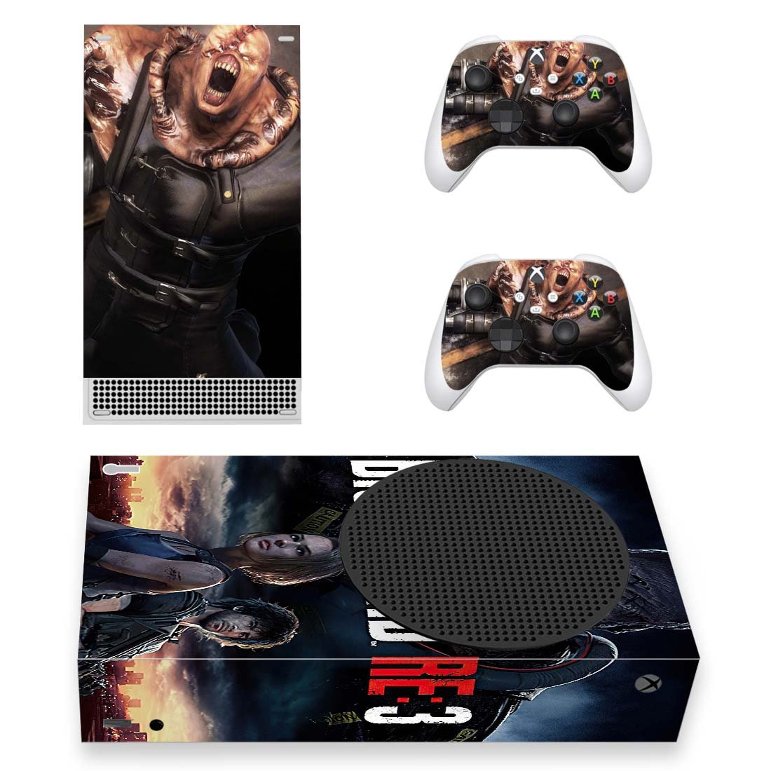Biohazard RE 3 decal skin for Xbox Series S Console & 2 Controllers