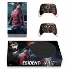 Resident Evil 2 decal skin for Xbox Series S Console & 2 Controllers