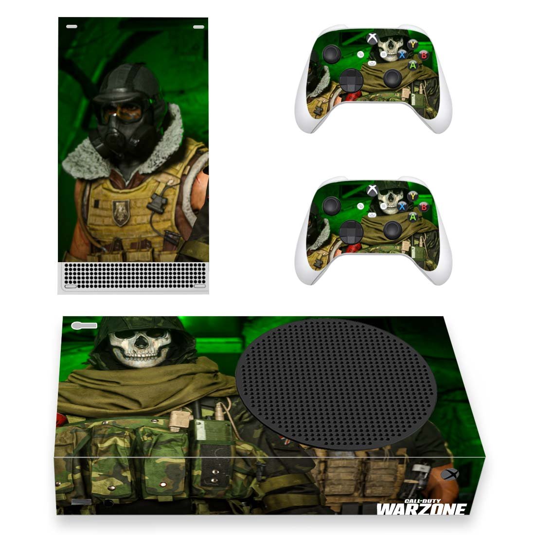 COD Warzone decal skin for Xbox Series S Console & 2 Controllers