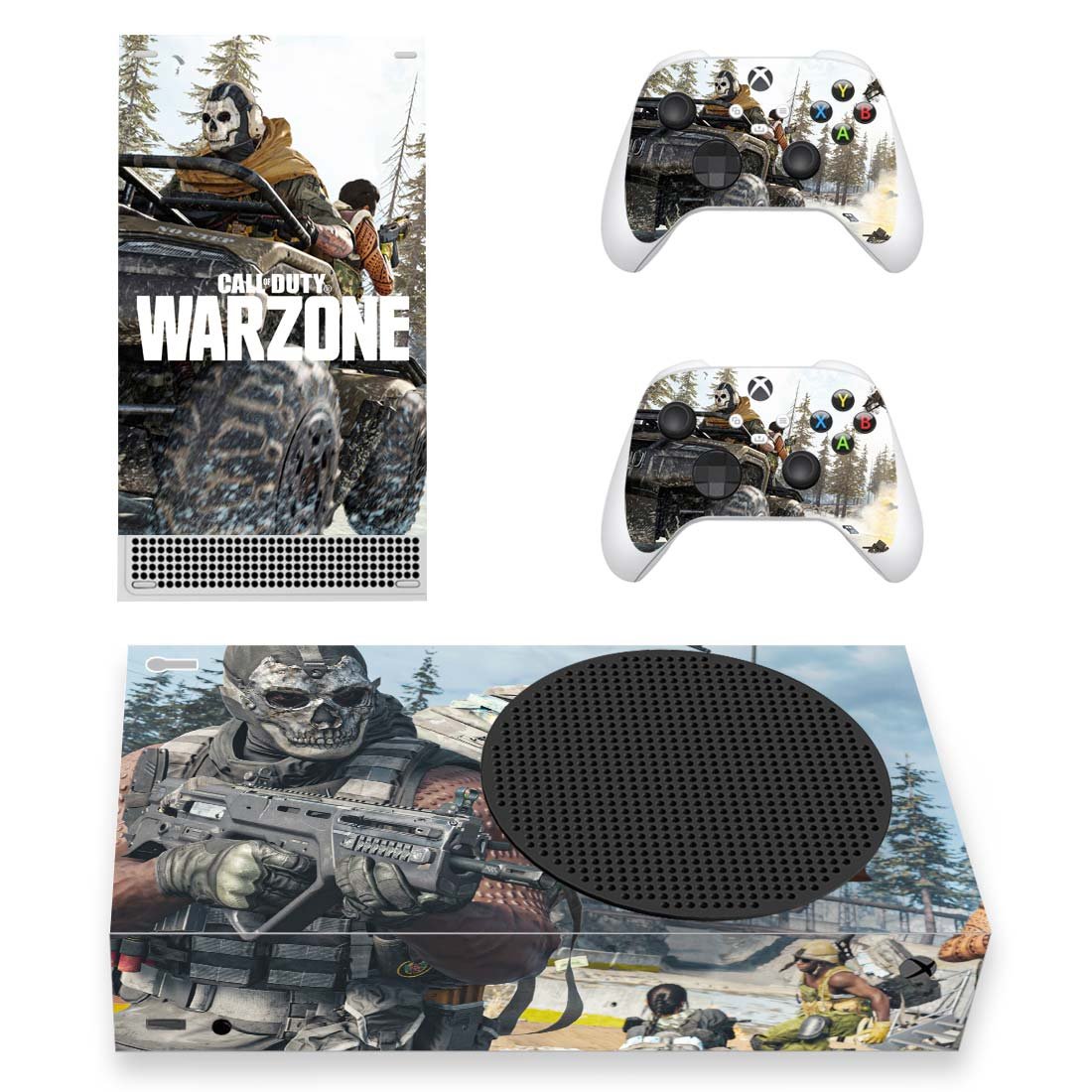COD Warzone decal skin for Xbox Series S Console & 2 Controllers