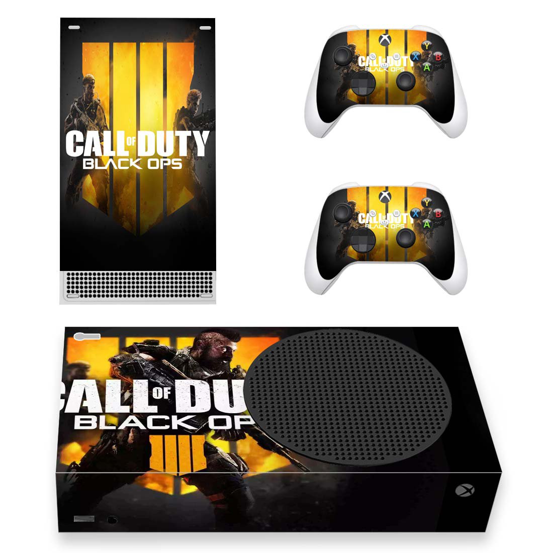 COD Black Ops 4 decal skin for Xbox Series S Console & 2 Controllers