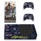 Cyberpunk 2077 decal skin for Xbox Series S Console & 2 Controllers