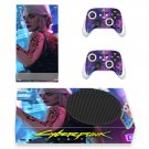 Cyberpunk 2077 decal skin for Xbox Series S Console & 2 Controllers