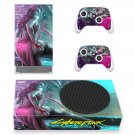 Cyberpunk 2077 decal skin for Xbox Series S Console & 2 Controllers
