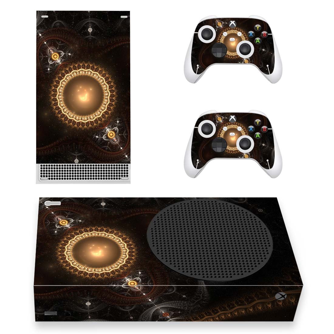 Digital Texture decal skin for Xbox Series S Console & 2 Controllers