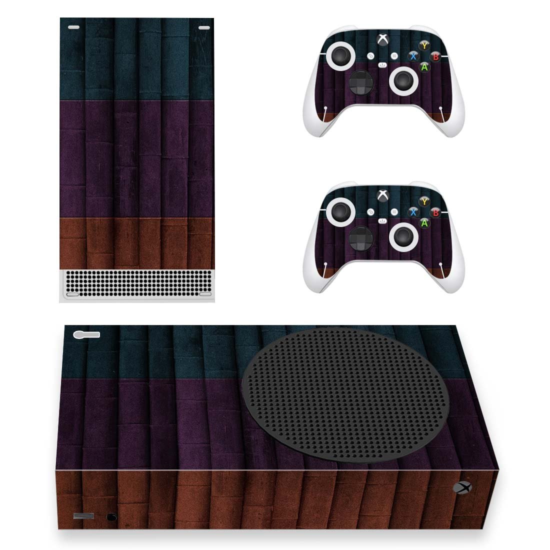 Digital Texture decal skin for Xbox Series S Console & 2 Controllers
