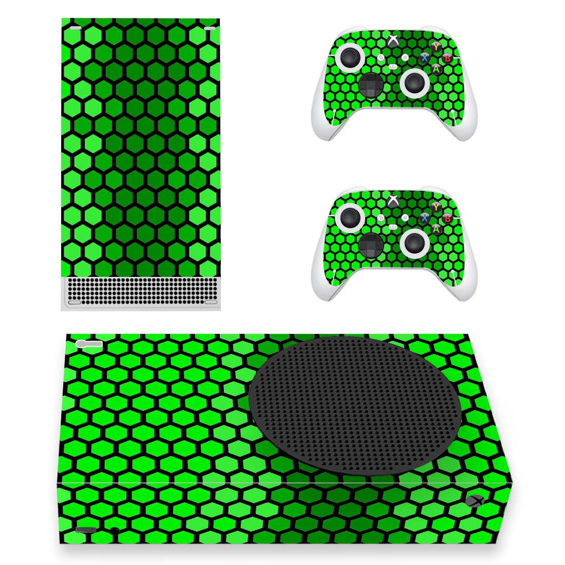 Digital Texture decal skin for Xbox Series S Console & 2 Controllers