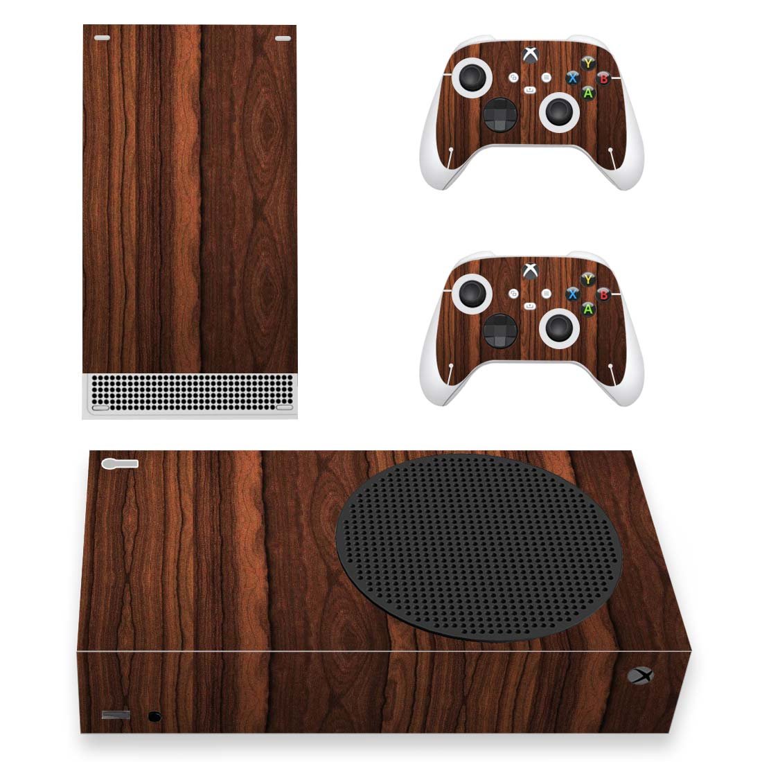 Wood Texture decal skin for Xbox Series S Console & 2 Controllers