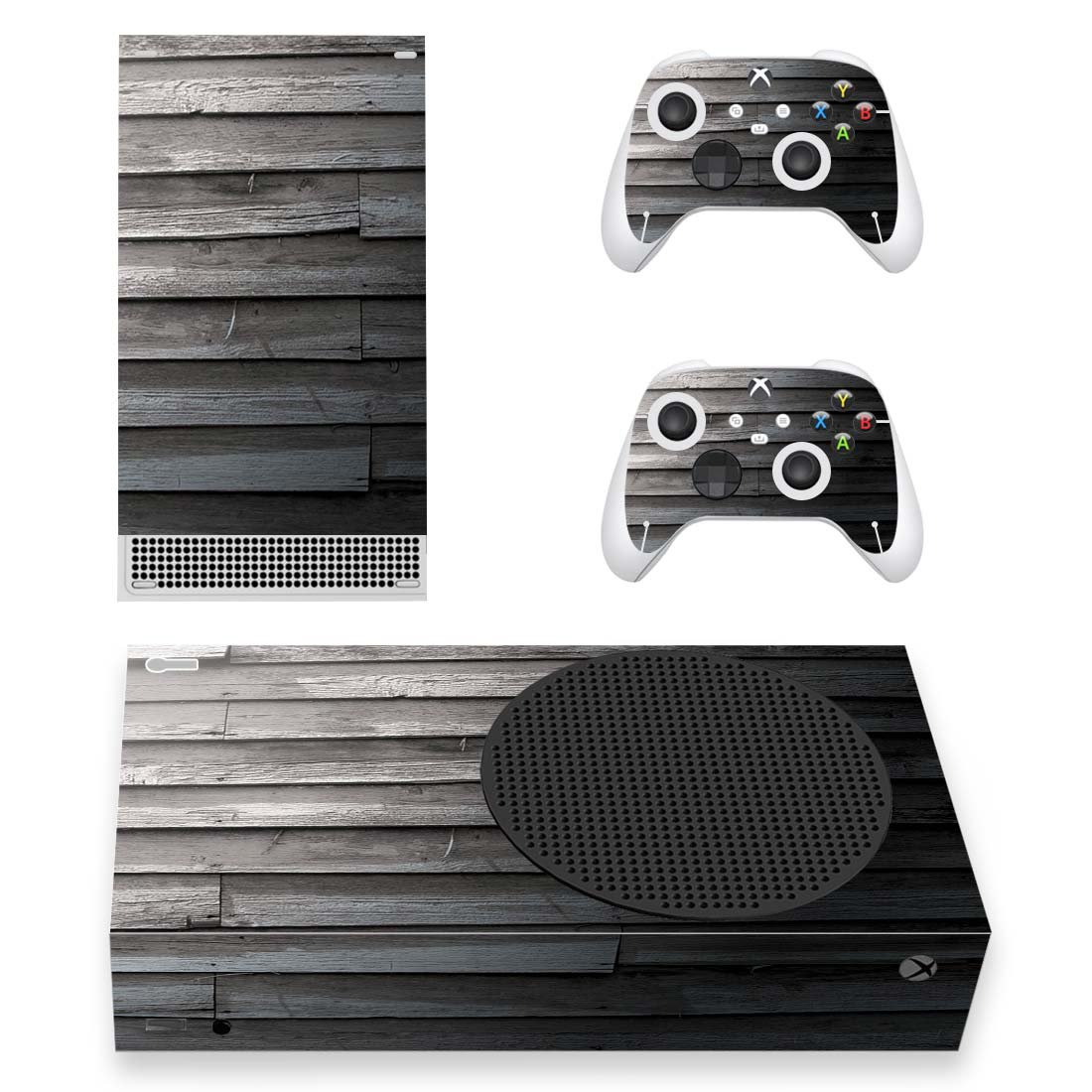 Wood Texture decal skin for Xbox Series S Console & 2 Controllers