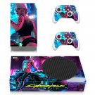 Cyberpunk 2077 decal skin for Xbox Series S Console & 2 Controllers