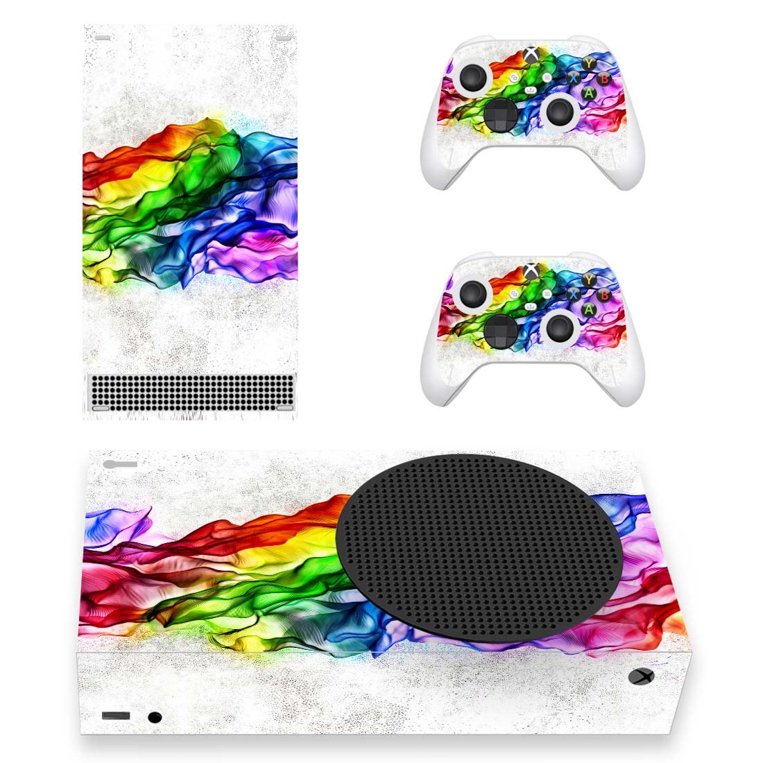 Digital Texture decal skin for Xbox Series S Console & 2 Controllers