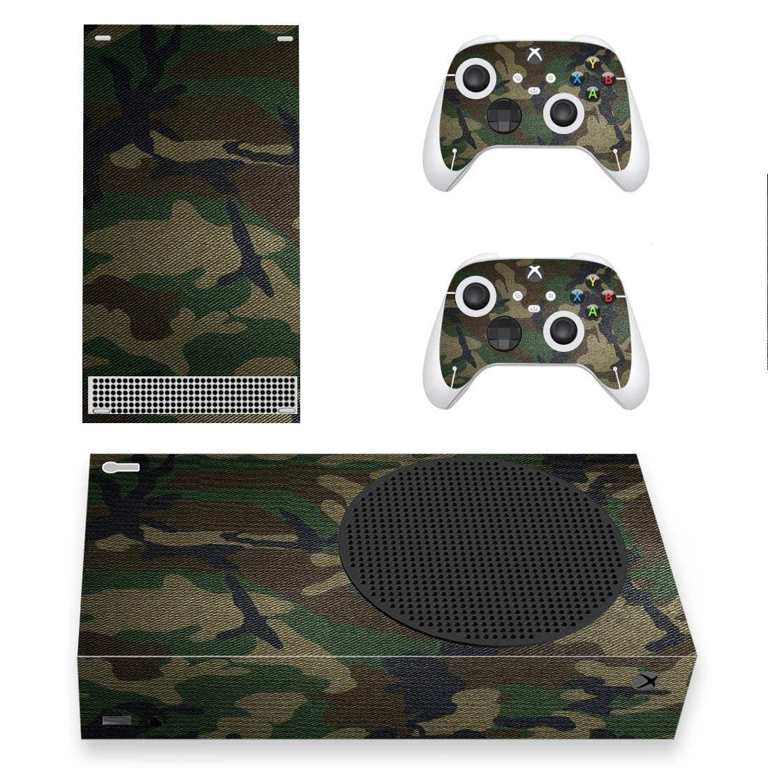 Camouflage decal skin for Xbox Series S Console & 2 Controllers