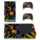 Color Weed decal skin for Xbox Series S Console & 2 Controllers