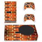 Brick Texture decal skin for Xbox Series S Console & 2 Controllers