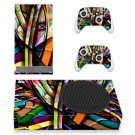 Colorful Texture decal skin for Xbox Series S Console & 2 Controllers