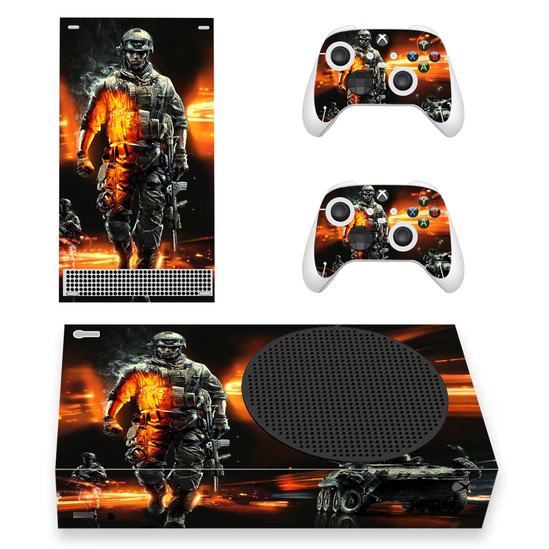 Soldiers decal skin for Xbox Series S Console & 2 Controllers