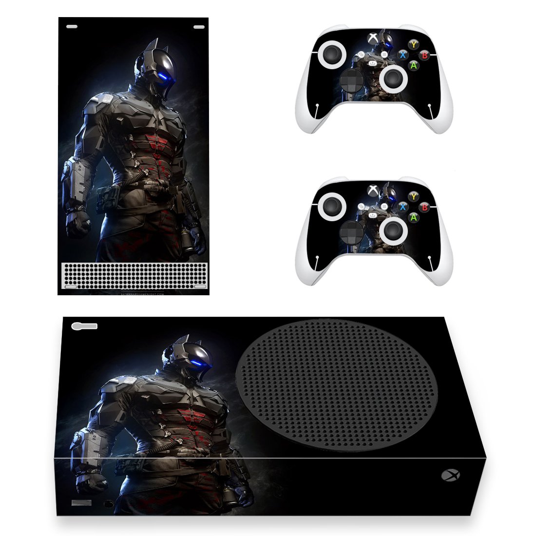 Batman Arkham Knight decal skin for Xbox Series S Console & 2 Controllers