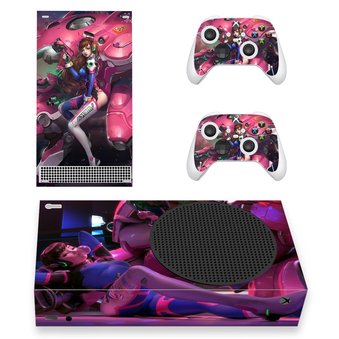 Overwatch decal skin for Xbox Series S Console & 2 Controllers