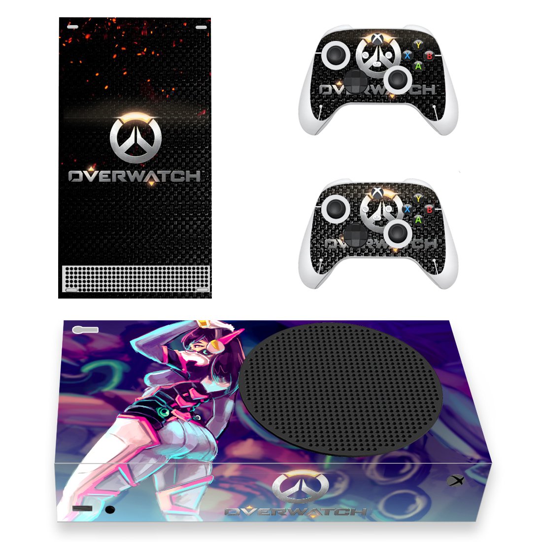 Overwatch decal skin for Xbox Series S Console & 2 Controllers