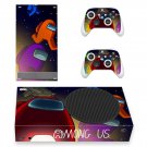 Among us decal skin for Xbox Series S Console & 2 Controllers