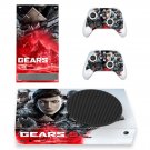 Gears 5 decal skin for Xbox Series S Console & 2 Controllers