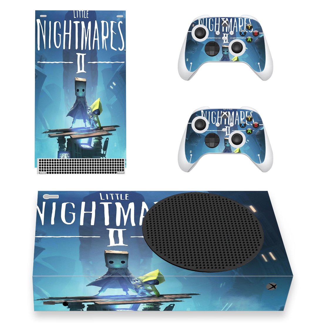 Little Nightmares 2 decal skin for Xbox Series S Console & 2 Controllers