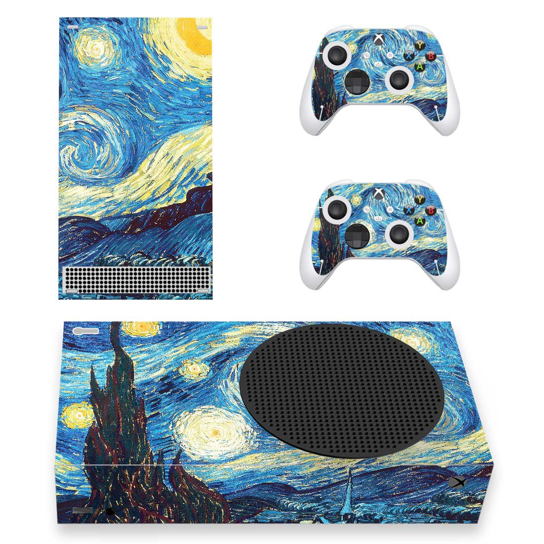 Paint Texture decal skin for Xbox Series S Console & 2 Controllers