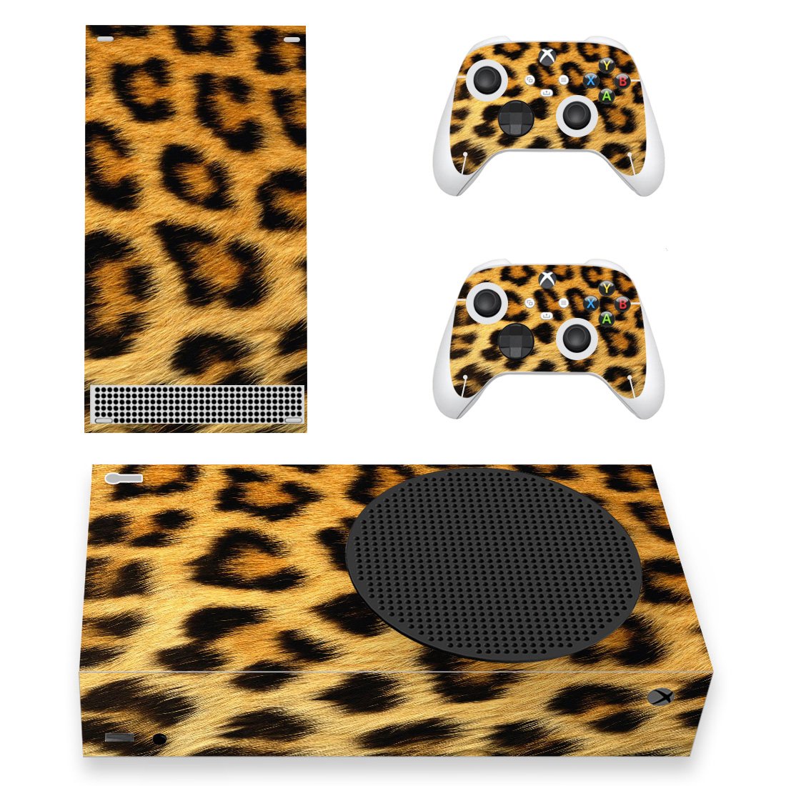 Leopard Textute decal skin for Xbox Series S Console & 2 Controllers