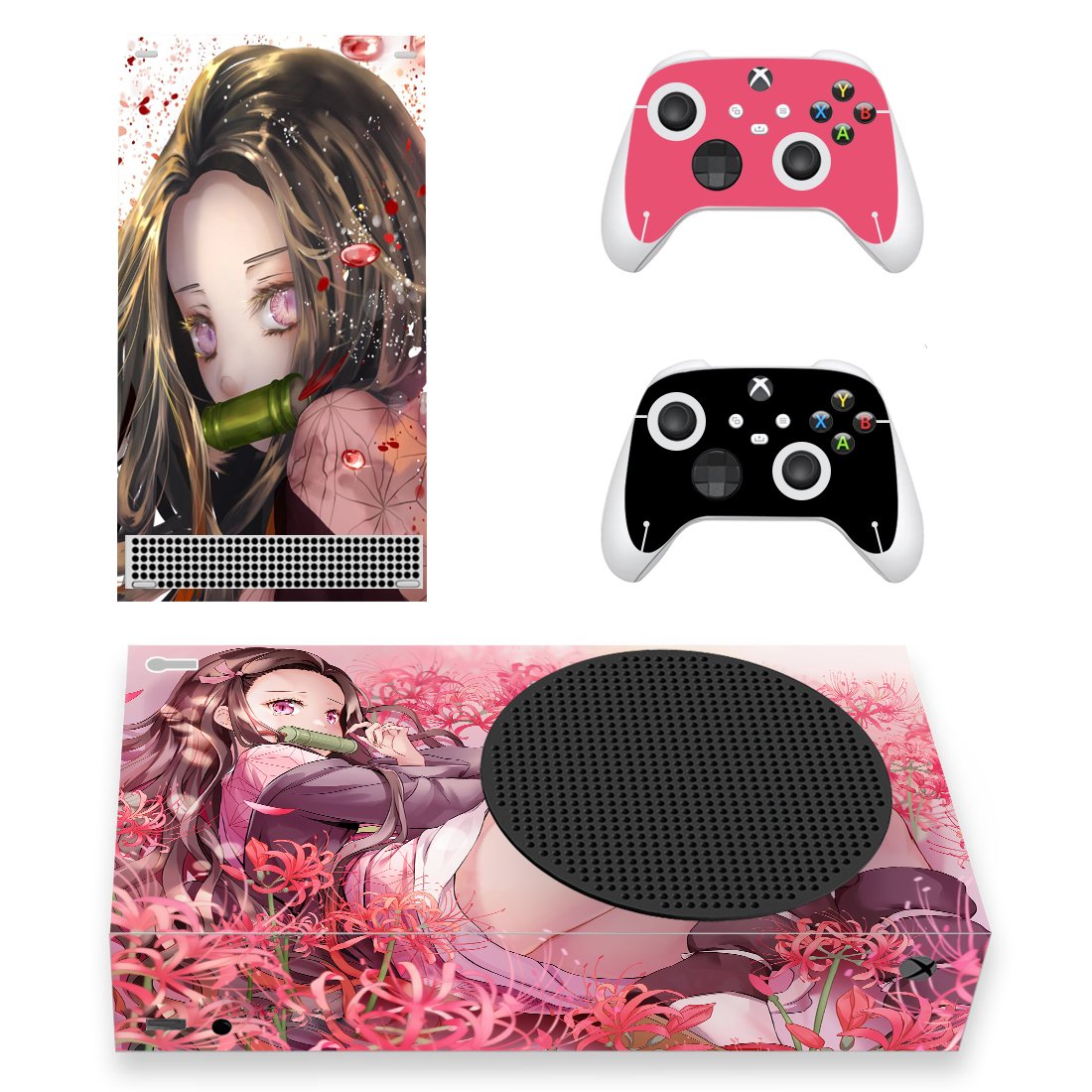 Demon Slayer decal skin for Xbox Series S Console & 2 Controllers