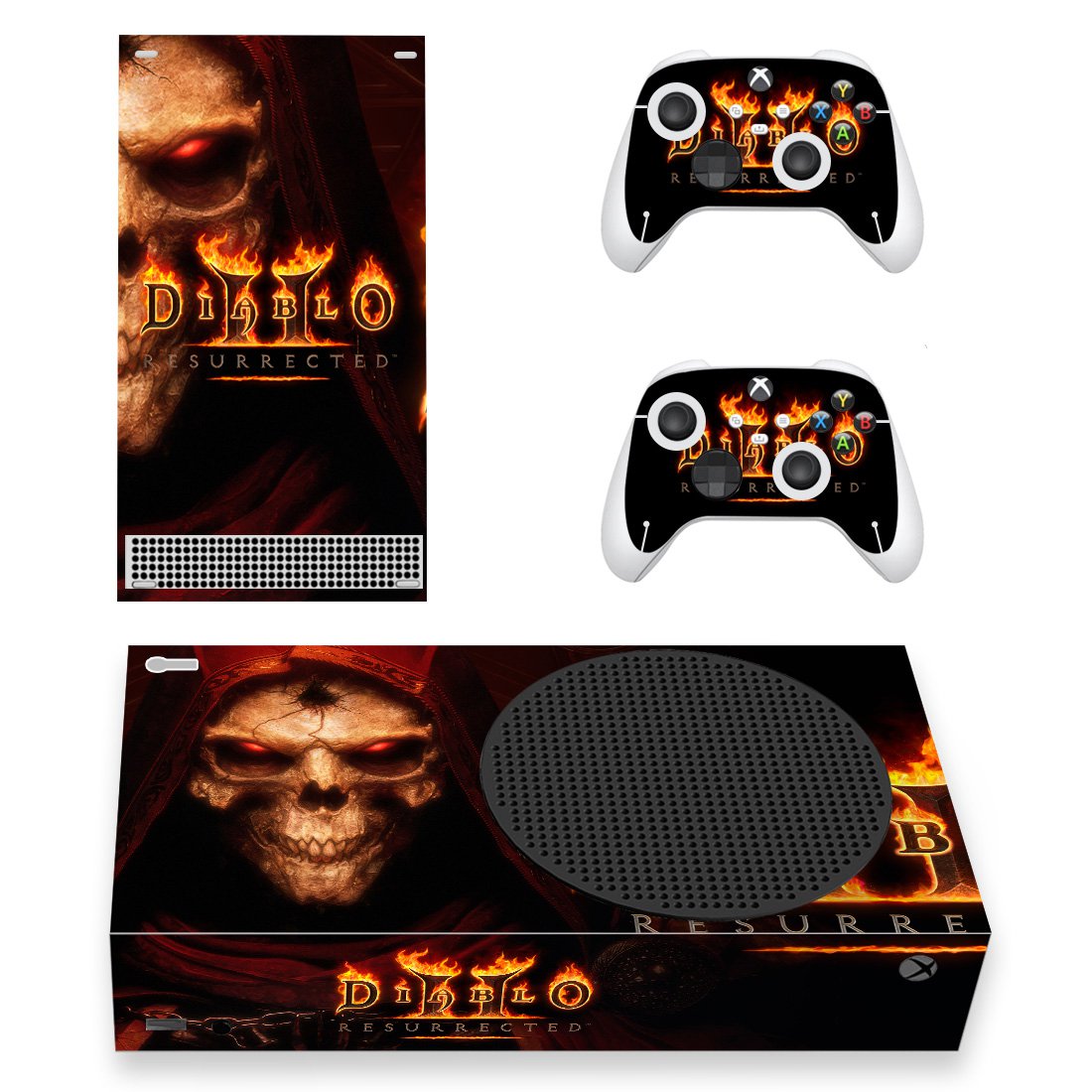 Diablo 2 decal skin for Xbox Series S Console & 2 Controllers
