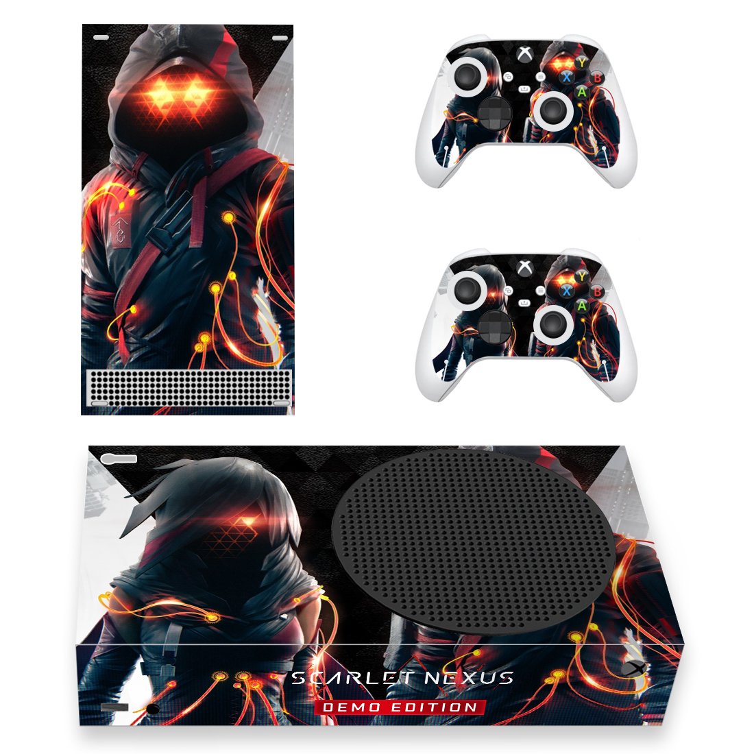 SCARLET NEXUS decal skin for Xbox Series S Console & 2 Controllers