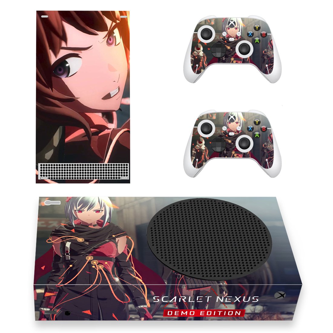 SCARLET NEXUS decal skin for Xbox Series S Console & 2 Controllers